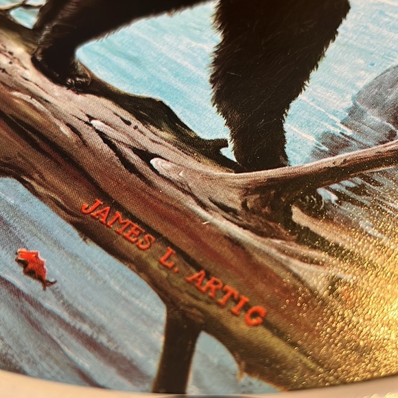 Vintage 1950's James L. Artig Tin Bear Tray - Picture 6 of 6